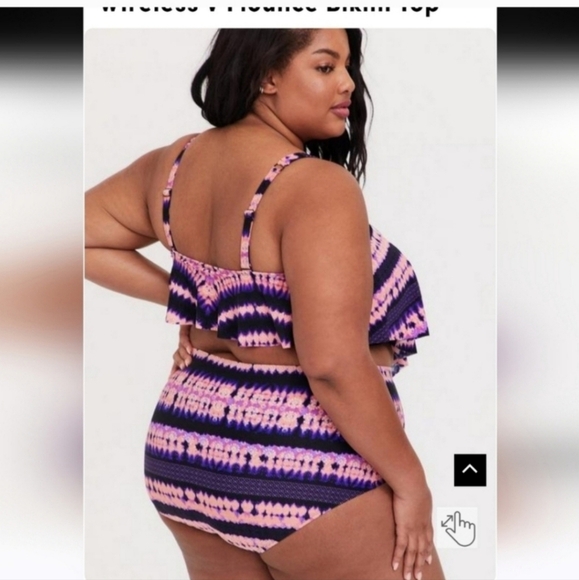 Nwot Torrid tie dye bikini set 2 bottom 3top - Picture 3 of 6